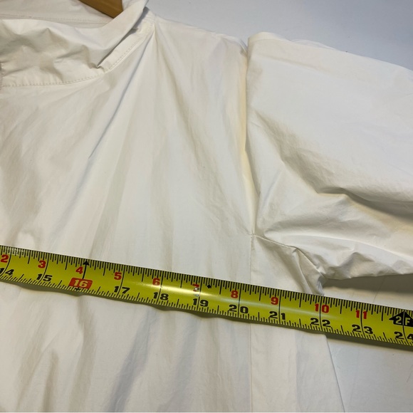 Antonelli Firenze White Rain Jacket Full Zip Lightweight Pockets Size 44 - Picture 5 of 9